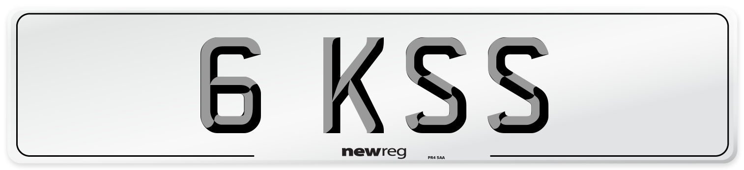6 KSS Number Plate from New Reg